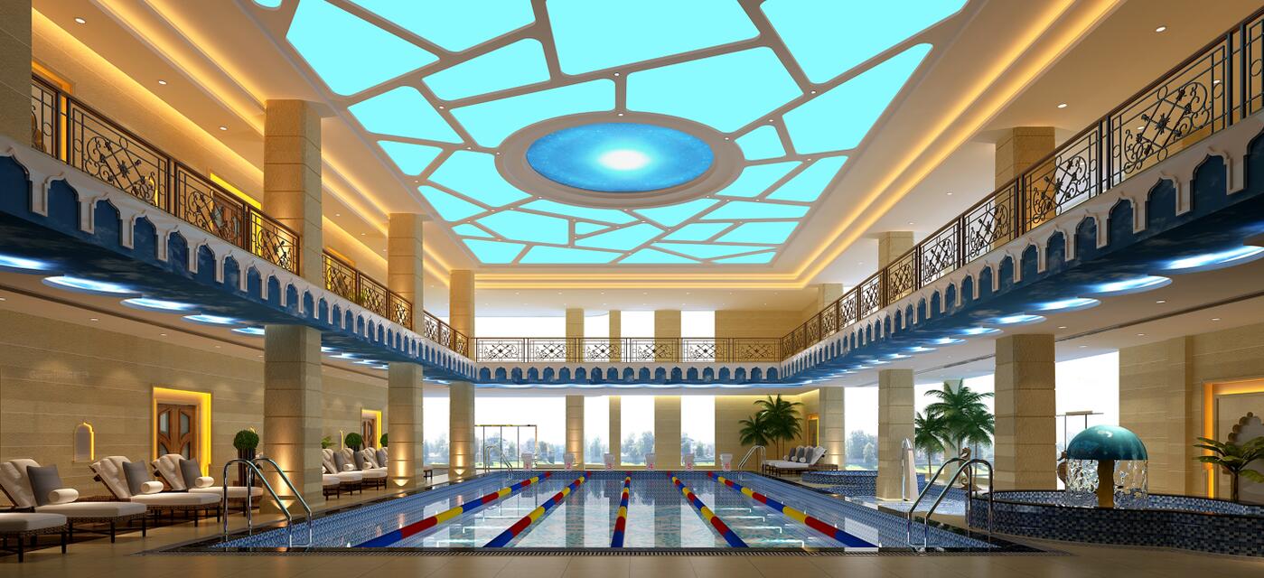 江西赣州上犹印象客家欢乐水世界---室内恒温游泳池